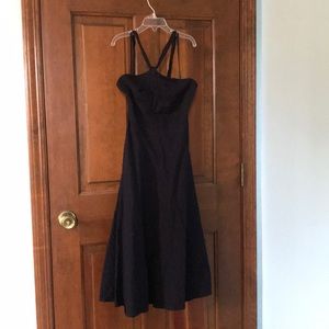 J Crew Seersucker Halter Dress